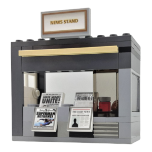 LEGO City Square MOC Town Village NEWSSTAND & Fast Food.
