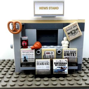 Lego City Town Village News Stand Fast Food.
