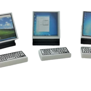 LEGO MOC Custom Computers Office Businessman. set of 5 2x2 Tiles with Keybords