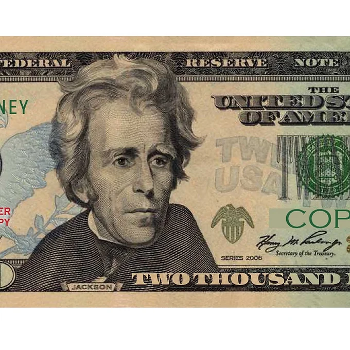 Prop Fake Play Money USA Bundle $500/1,000/2,000 Dollar Bil - Image 2