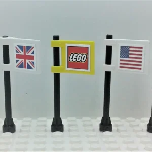 Lego MOC America British Canada Mexico Flags Set of 5
